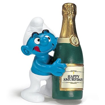 SMURF ANIVERSARIO CHAMPAGNE SCHLEICH - Cod. 20708