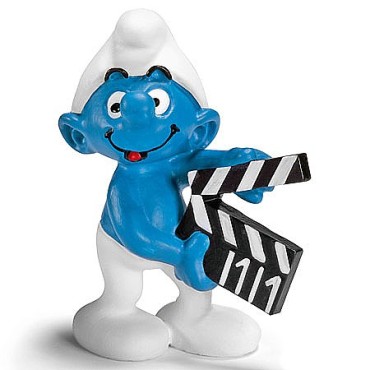 SMURF COM CLAQUETE SCHLEICH - Cod. 20710