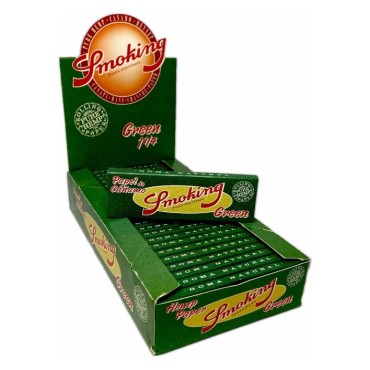 SEDA SMOKING GREEN 1 1/4 MINI SIZE caixa com 25 livretos