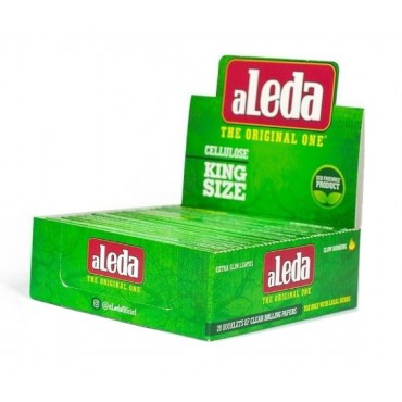 SEDA CELULOSE ALEDA GREEN KING SIZE caixa com 20 livretos