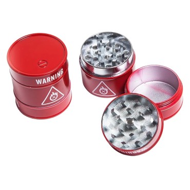 DICHAVADOR METAL BARRIL DE ÓLEO VERMELHO