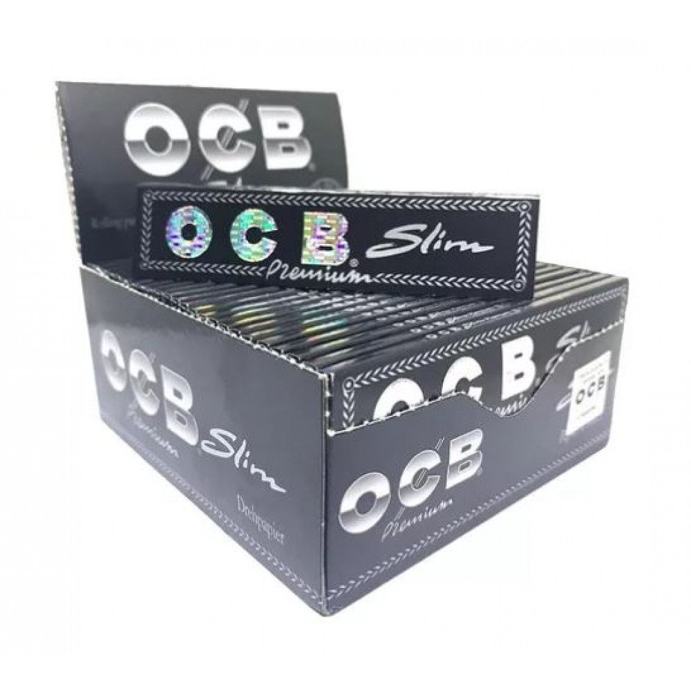 SEDA OCB SLIM PREMIUM KING SIZE caixa com 50 livretos