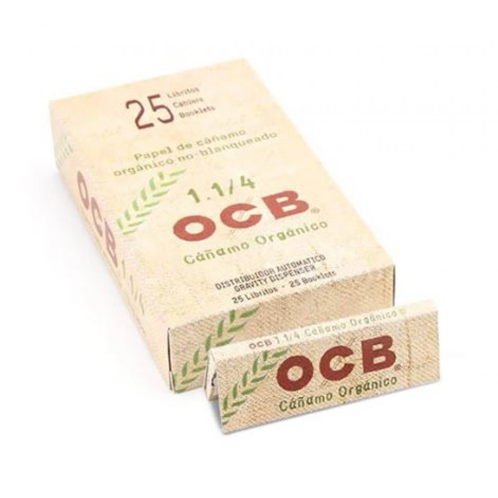 SEDA OCB ORGANIC 1 1/4 MINI SIZE caixa com 25 livretos