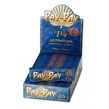 SEDA PAYPAY BLUE 1 1/4 MINI SIZE  caixa com 25 livretos