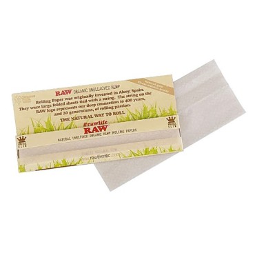 KIT 3 LIVRETOS DE SEDA RAW ORGANIC HEMP KING SIZE