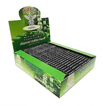 SEDA HORNET KING SIZE AROMA MENTHOL caixa com 25 livretos