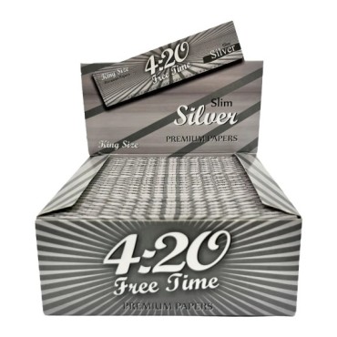 SEDA 4:20 SILVER SLIM KING SIZE caixa com 50 livretos