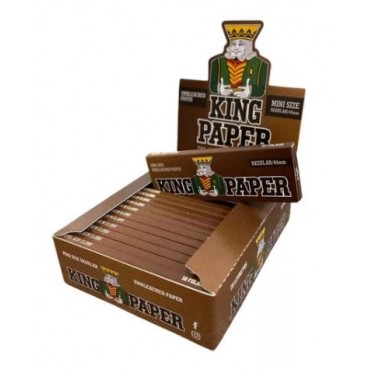 SEDA KING PAPER BROWN 1 1/4 MINI SIZE caixa com 25 livretos