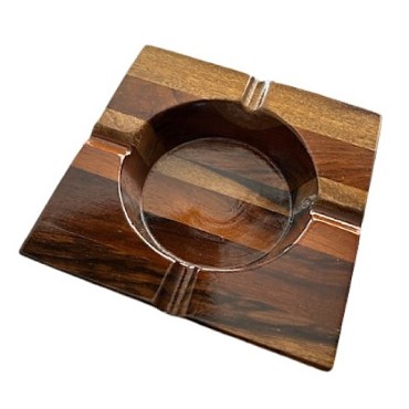 CINZEIRO PARA CIGARRO EM MADEIRA 15cm x 15cm