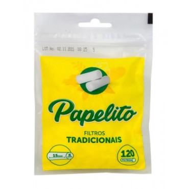 FILTRO PARA CIGARRO PAPELITO TRADICIONAL 6mm pacote com 120 filtros