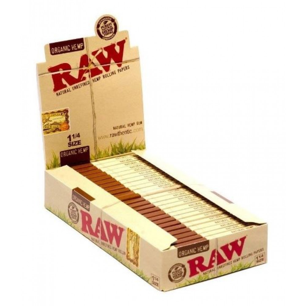 SEDA RAW ORGANIC HEMP 1 1/4 MINI SIZE caixa com 24 livretos