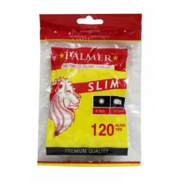 FILTRO PARA CIGARRO PALMER SLIM 6mm pacote com 120 filtros