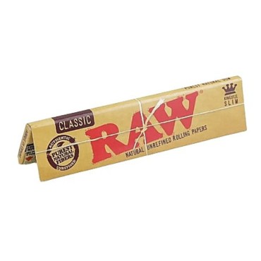 KIT 3 LIVRETOS DE SEDA RAW CLASSIC KING SIZE