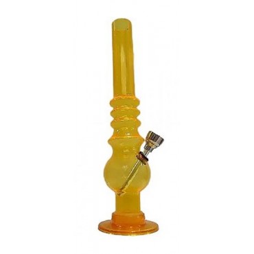 BONG ACRILICO AMARELO TRANSPARENTE MIG03-1 - 20 cm