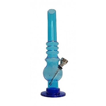 BONG ACRILICO AZUL TRANSPARENTE MIG03-4 - 20 cm