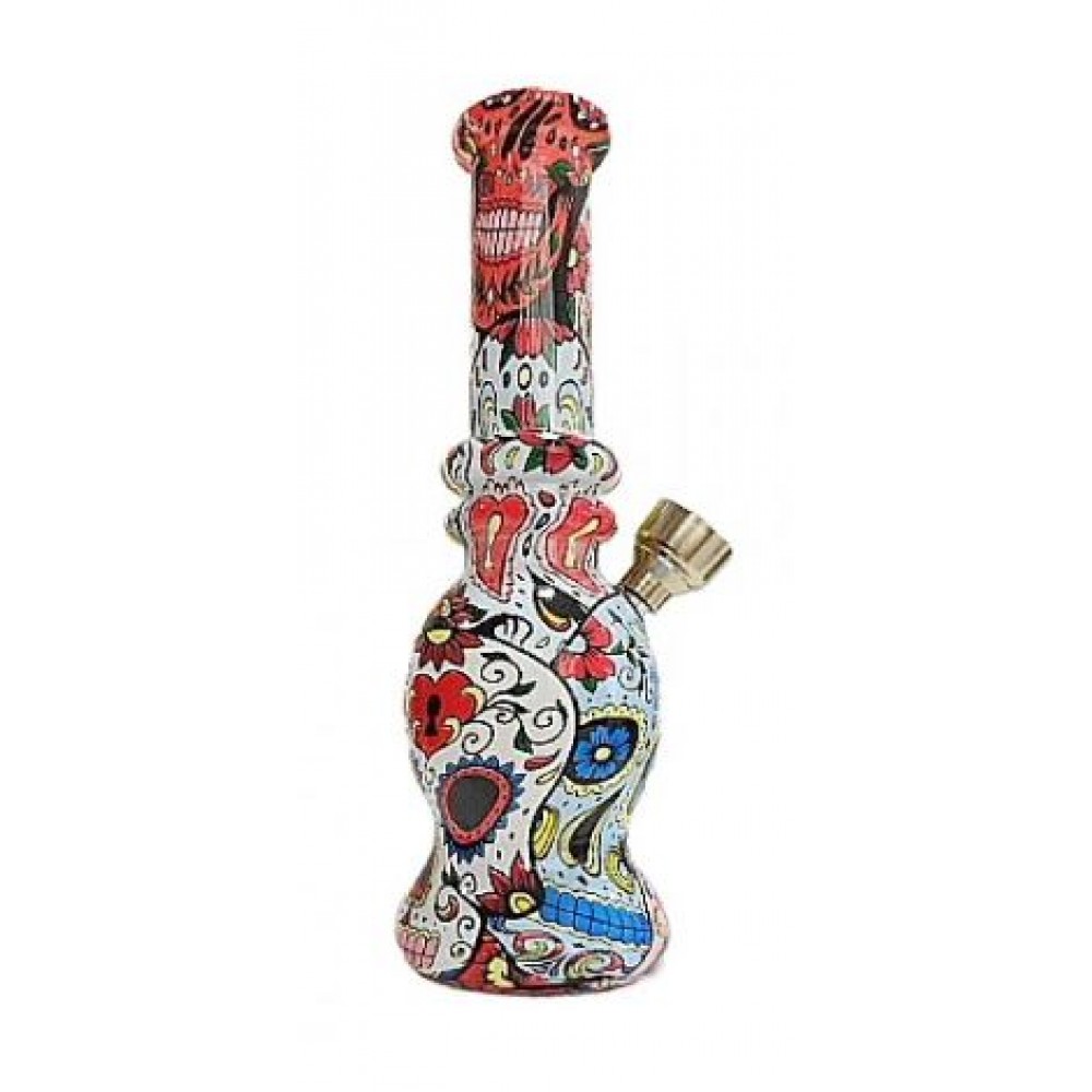 BONG DE VIDRO COM DESENHO 15,5 cm - COD 3