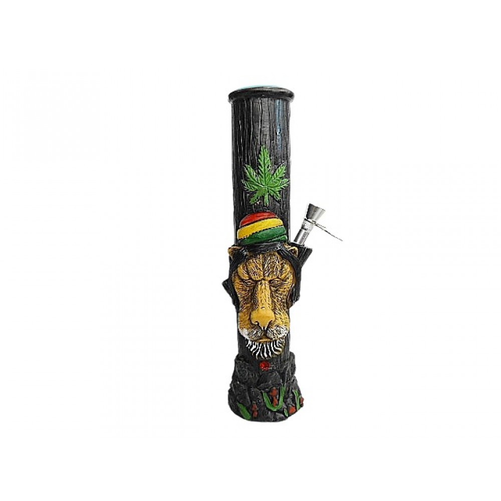 BONG DE RESINA LEÃO DO REGGAE 26CM - COD 5