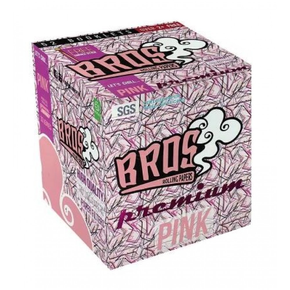 SEDA BROS PINK PREMIUM KING SIZE COM PITEIRA E PILÃO - caixa com 52 livretos