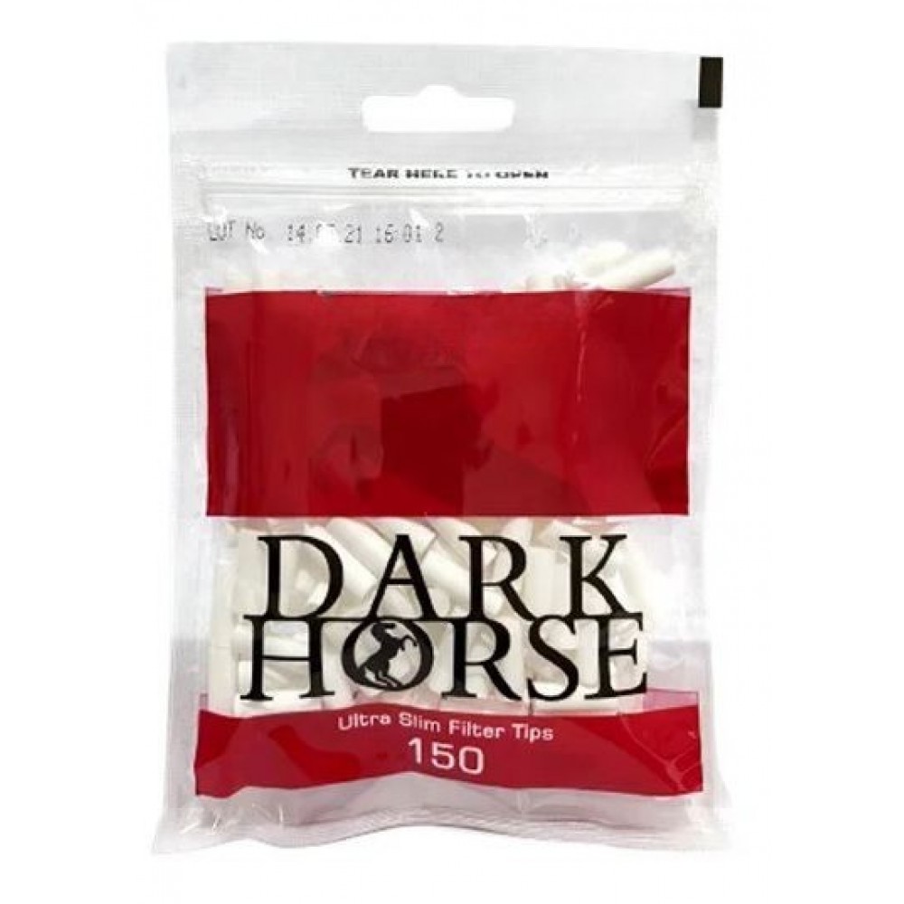 FILTRO PARA CIGARRO DARK HORSE ULTRA SLIM 5,3mm pacote com 150 filtros