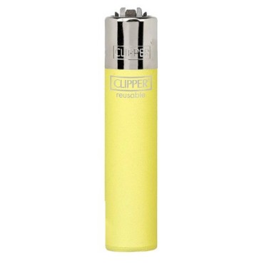 ISQUEIRO CLIPPER GRANDE AMARELO FOSCO  unidade Cod. 04