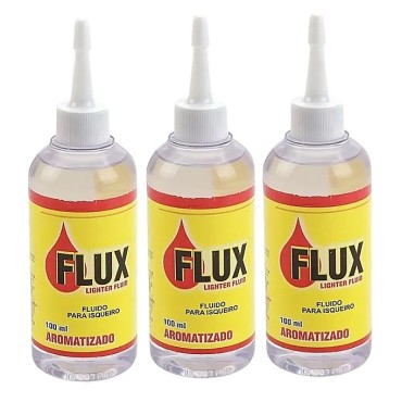 KIT 3 FLUIDOS PARA ISQUEIRO FLUX 100 ml
