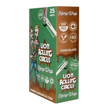 SEDA HEMP WRAP BLUNT LION CIRCUS MIX caixa com 25 displays