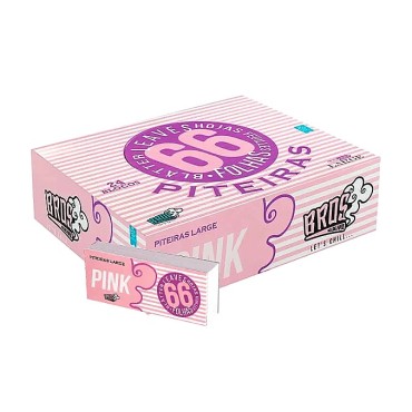 PITEIRA DE PAPEL BROS PINK LARGE caixa com 24 livretos