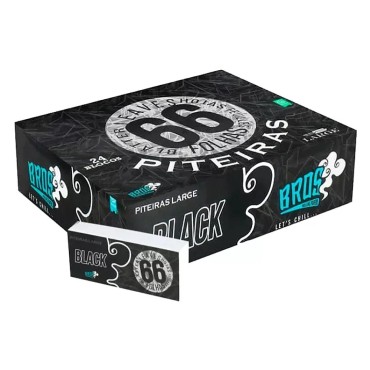 PITEIRA DE PAPEL BROS BLACK LARGE caixa com 24 livretos
