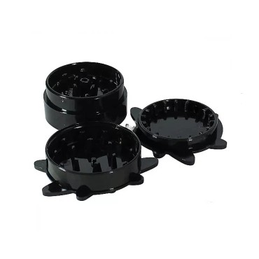 DICHAVADOR DE POLICARBONATO SADHU PRETO 3cm - 3 partes