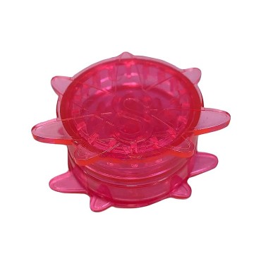 DICHAVADOR DE POLICARBONATO SADHU LILAS TRANSPARENTE 3cm - 3 partes
