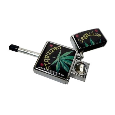PIPE DE METAL ESTILO ISQUEIRO ZIPPO Cod 1 unidade