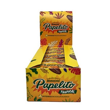 PITEIRA DE PAPEL PAPELITO TROPICAL TRADICIONAL caixa com 25 livretos
