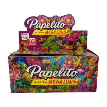 PITEIRA DE PAPEL PAPELITO MEGA LONGA DUPLA 2x1 caixa com 30 livretos