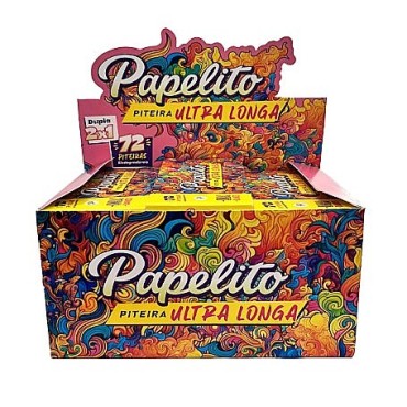 PITEIRA DE PAPEL PAPELITO ULTRA LONGA DUPLA 2x1 caixa com 30 livretos