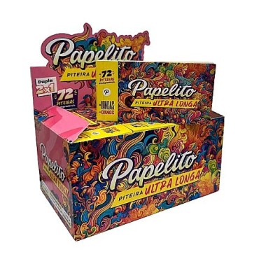 PITEIRA DE PAPEL PAPELITO ULTRA LONGA DUPLA 2x1 caixa com 30 livretos