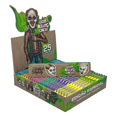 SEDA LION CIRCUS UNBLEACHED EDIÇÃO BRASIL KING SIZE caixa com 25 livretos