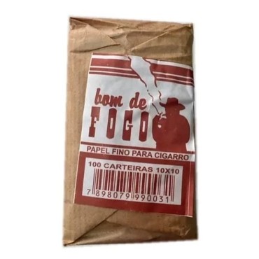 PAPEL PARA CIGARRO BOM DE FOGO pacote com 100 livretos