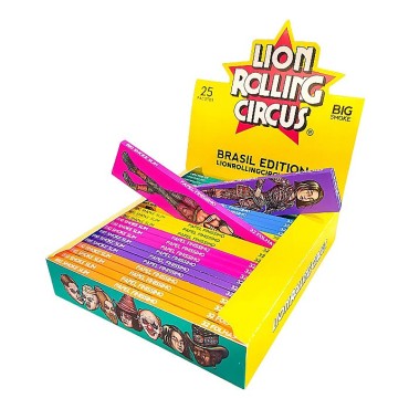 SEDA LION CIRCUS SILVER EDIÇÃO BRASIL KING SIZE caixa com 25 livretos