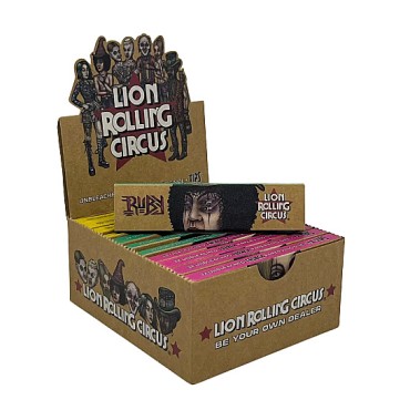 SEDA LION CIRCUS UNBLEACHED KING SIZE COM PITEIRA caixa com 24 livretos