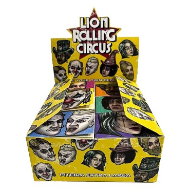 PITEIRA DE PAPEL LION ROLLING CIRCUS EXTRA LARGE caixa com 30 livretos