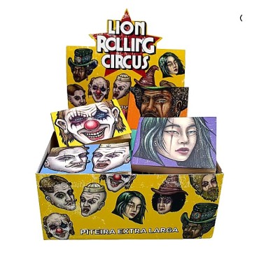 PITEIRA DE PAPEL LION ROLLING CIRCUS EXTRA LARGE caixa com 30 livretos