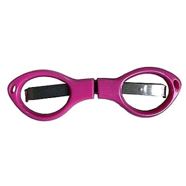 TESOURA DOBRÁVEL DE PLÁSTICO ROSA unidade