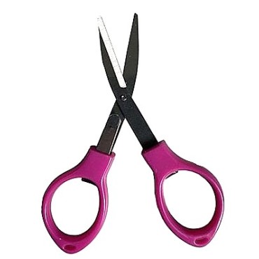 TESOURA DOBRÁVEL DE PLÁSTICO ROSA unidade