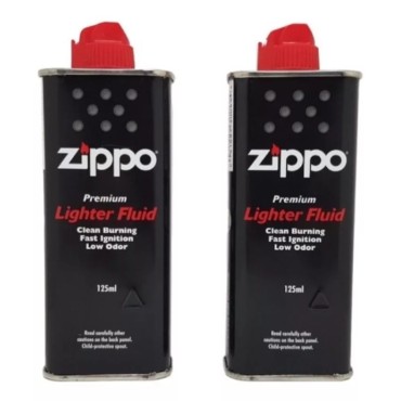 KIT 2 FLUIDOS PARA ISQUEIRO ZIPPO 125ml
