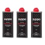 KIT 3 FLUIDOS PARA ISQUEIRO ZIPPO 125ml