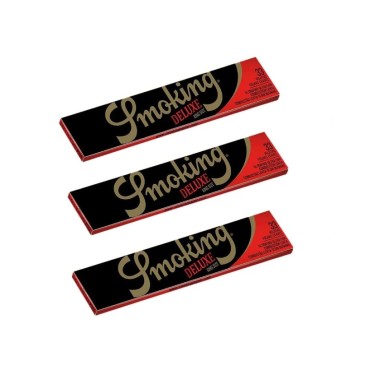 KIT 3 LIVRETOS SEDA SMOKING DELUXE KING SIZE 