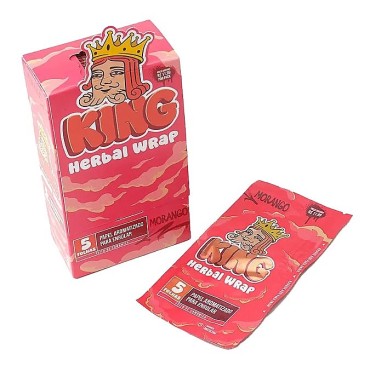 SEDA KING HERBAL WRAP MORANGO caixa com 25 displays