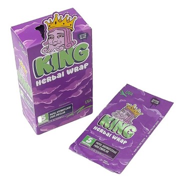 SEDA KING HERBAL WRAP UVA caixa com 25 displays