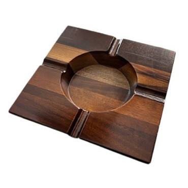 CINZEIRO PARA CIGARRO EM MADEIRA 18cm x 18cm