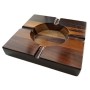 CINZEIRO PARA CIGARRO EM MADEIRA 18cm x 18cm